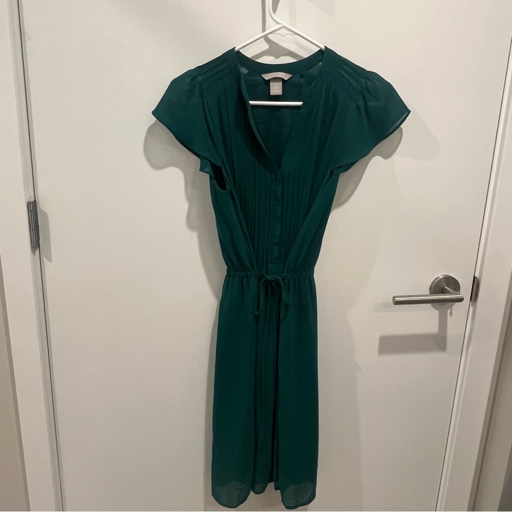 Forest green H&M dress, size 2